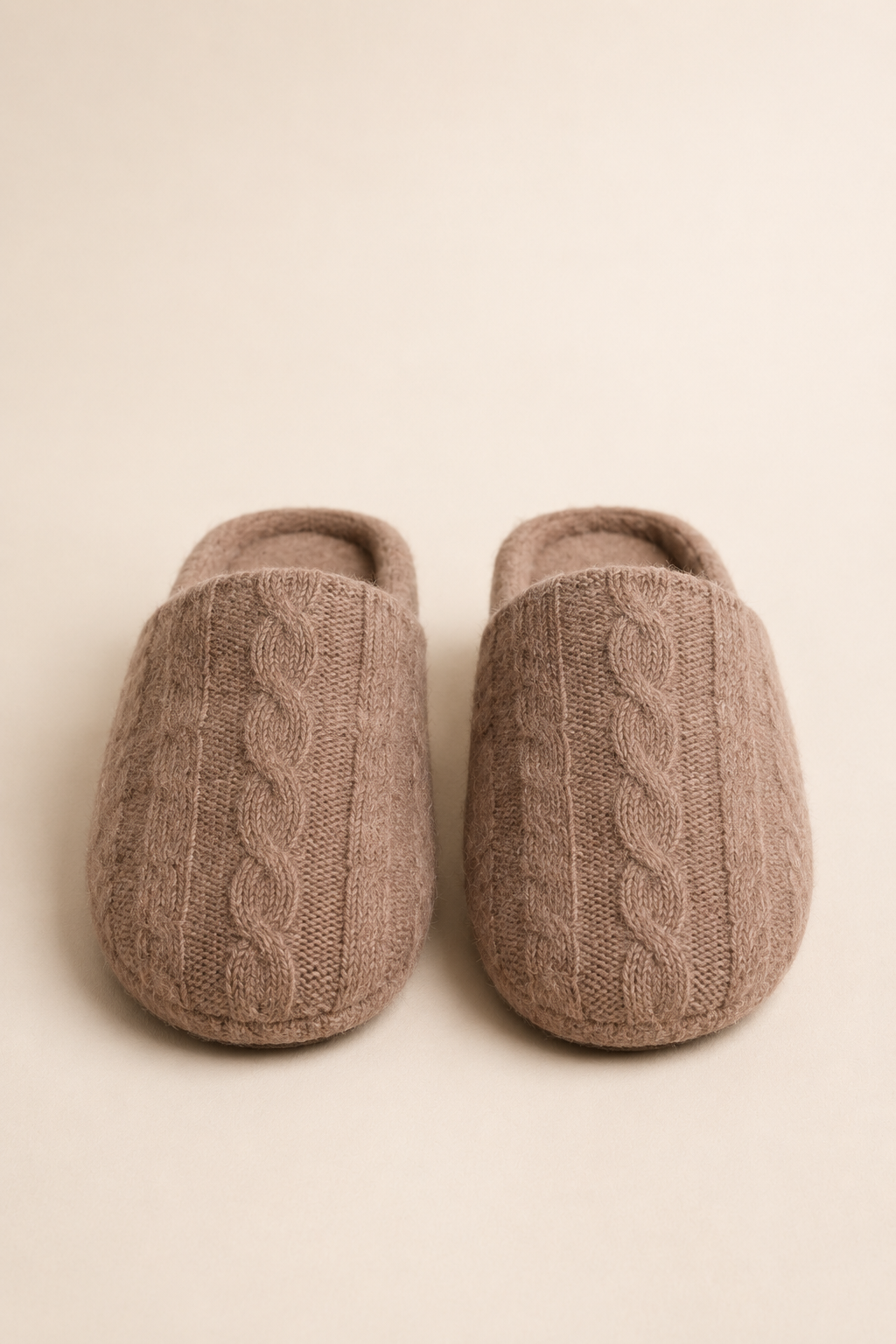 Pure Cashmere Slippers - Faded Pewter