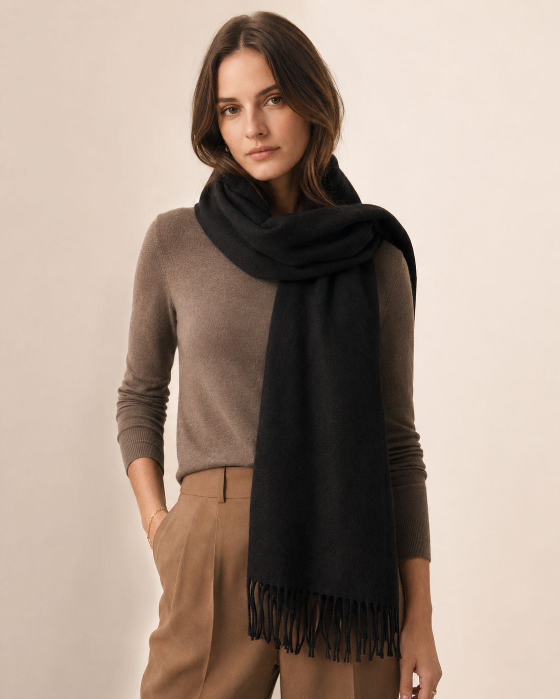 Light Weight Spring Pashmina Shawl - light weight spring pashmina shawl black 01 fabfa9b9 37e9 4152 a270 195431b70fac