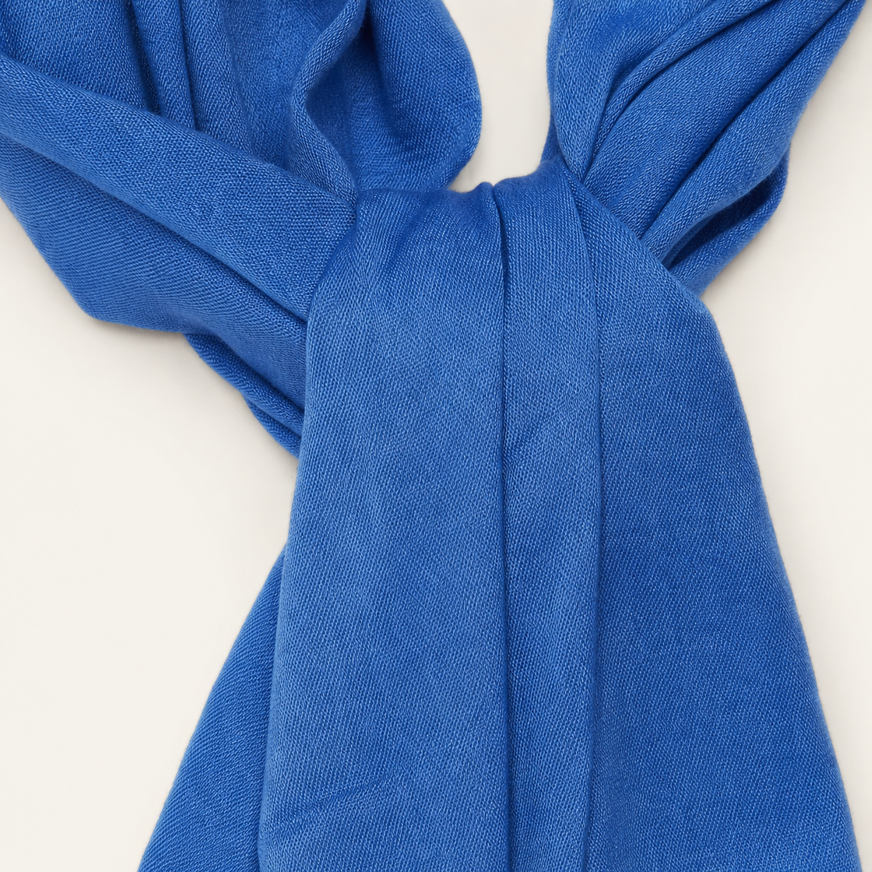 Pashmina and Silk Wrap - Blue
