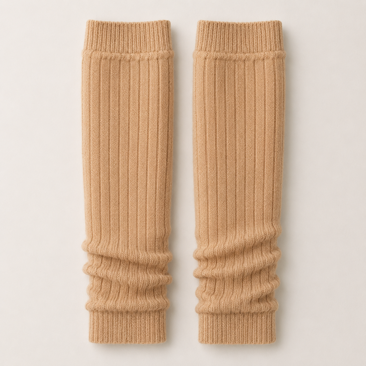Pure Cashmere Leg Warmers - Black