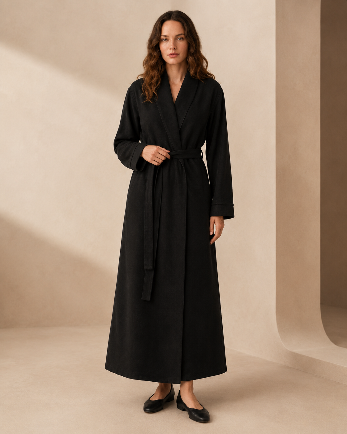 Pure Cashmere Robe for Women - Blue Topaz