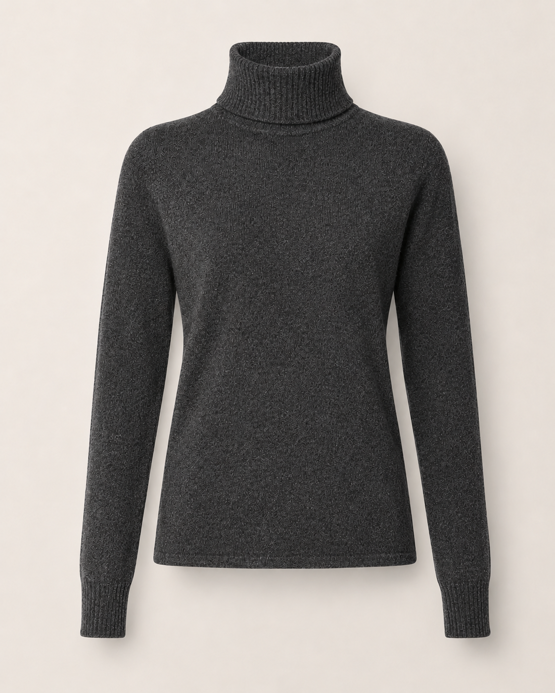 Women's Pure Cashmere Turtle Neck Sweater - Burgundy